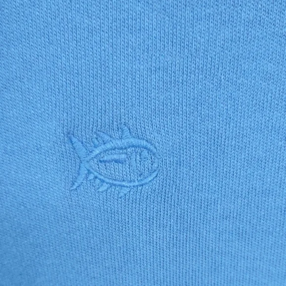 Southern Tide, Size M,Men's Blue Quarter-Zip Sweater - Picture 6 of 17